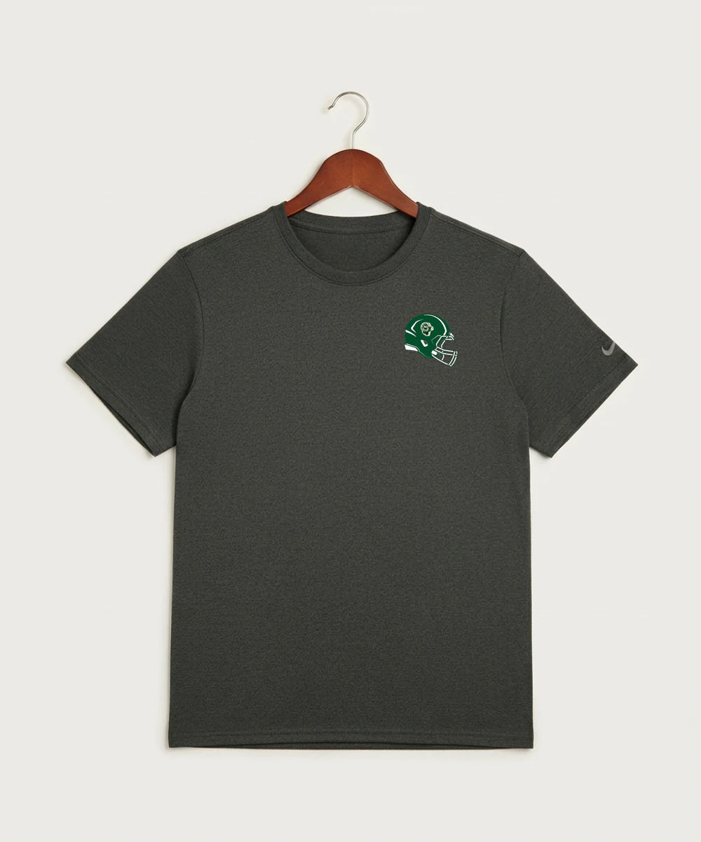 Roseau High School Football (Boys) - Dark Smoke Heather Nike Swoosh Sleeve rLegend Tee NKDX8730