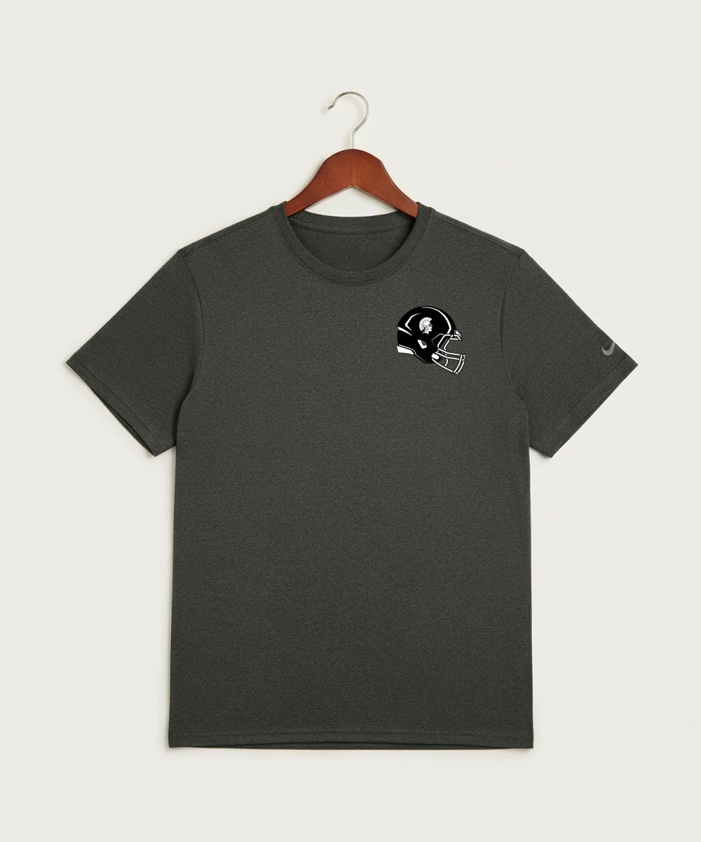 Wauwatosa West Football - Dark Smoke Heather Nike Swoosh Sleeve rLegend Tee NKDX8730