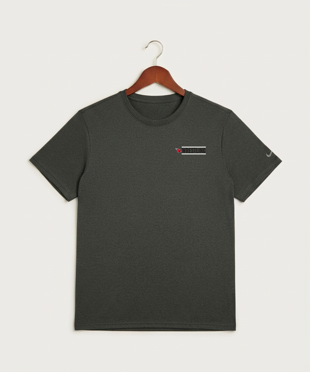 Forreston Wrestling - Dark Smoke Heather Nike Swoosh Sleeve rLegend Tee NKDX8730