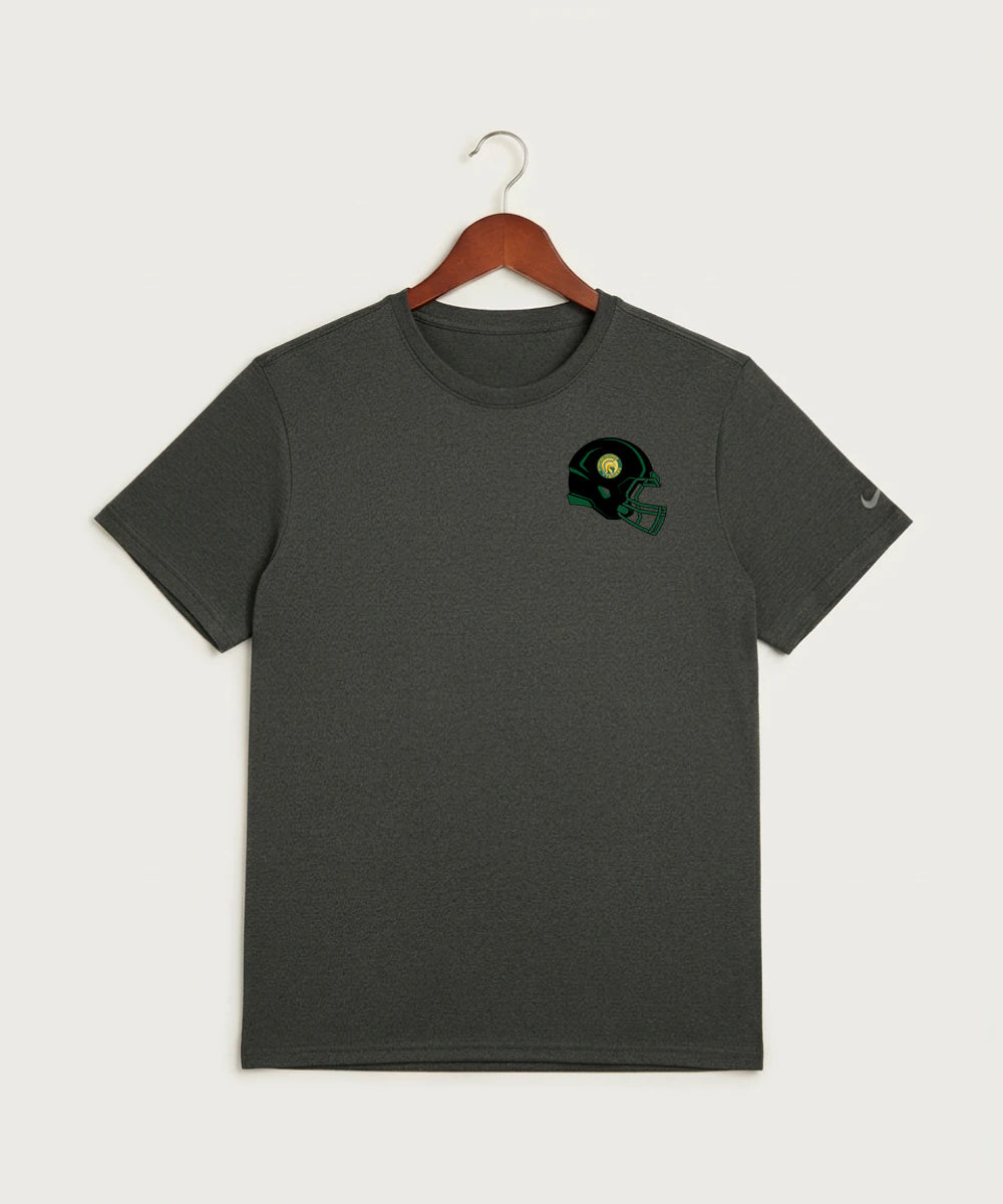 Rushford Peterson High School Football (Boys) - Dark Smoke Heather Nike Swoosh Sleeve rLegend Tee NKDX8730