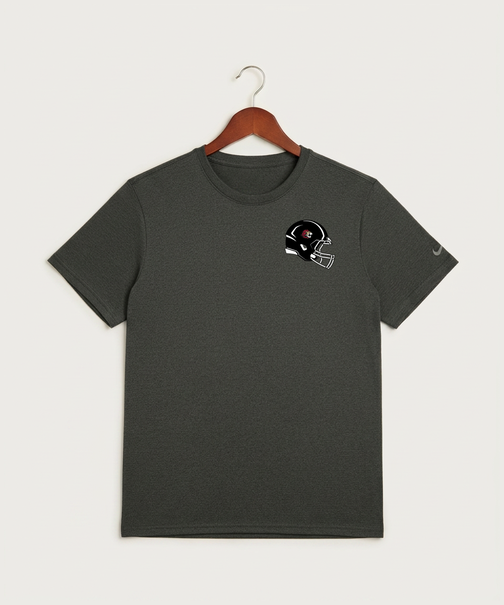 Spring Grove High School Football (Boys) - Dark Smoke Heather Nike Swoosh Sleeve rLegend Tee NKDX8730