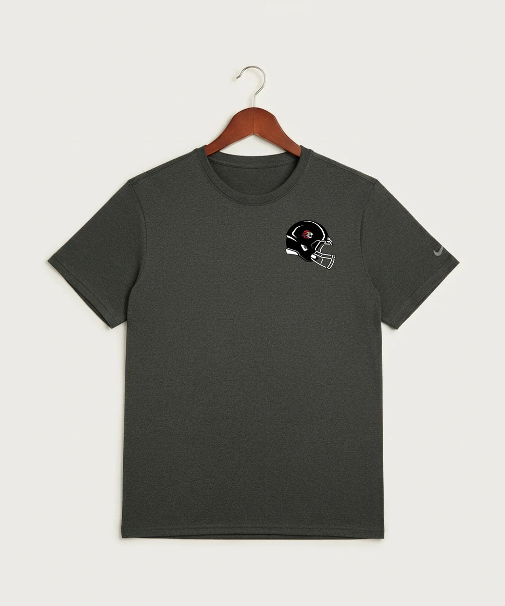 Spring Grove High School Football (Boys) - Dark Smoke Heather Nike Swoosh Sleeve rLegend Tee NKDX8730