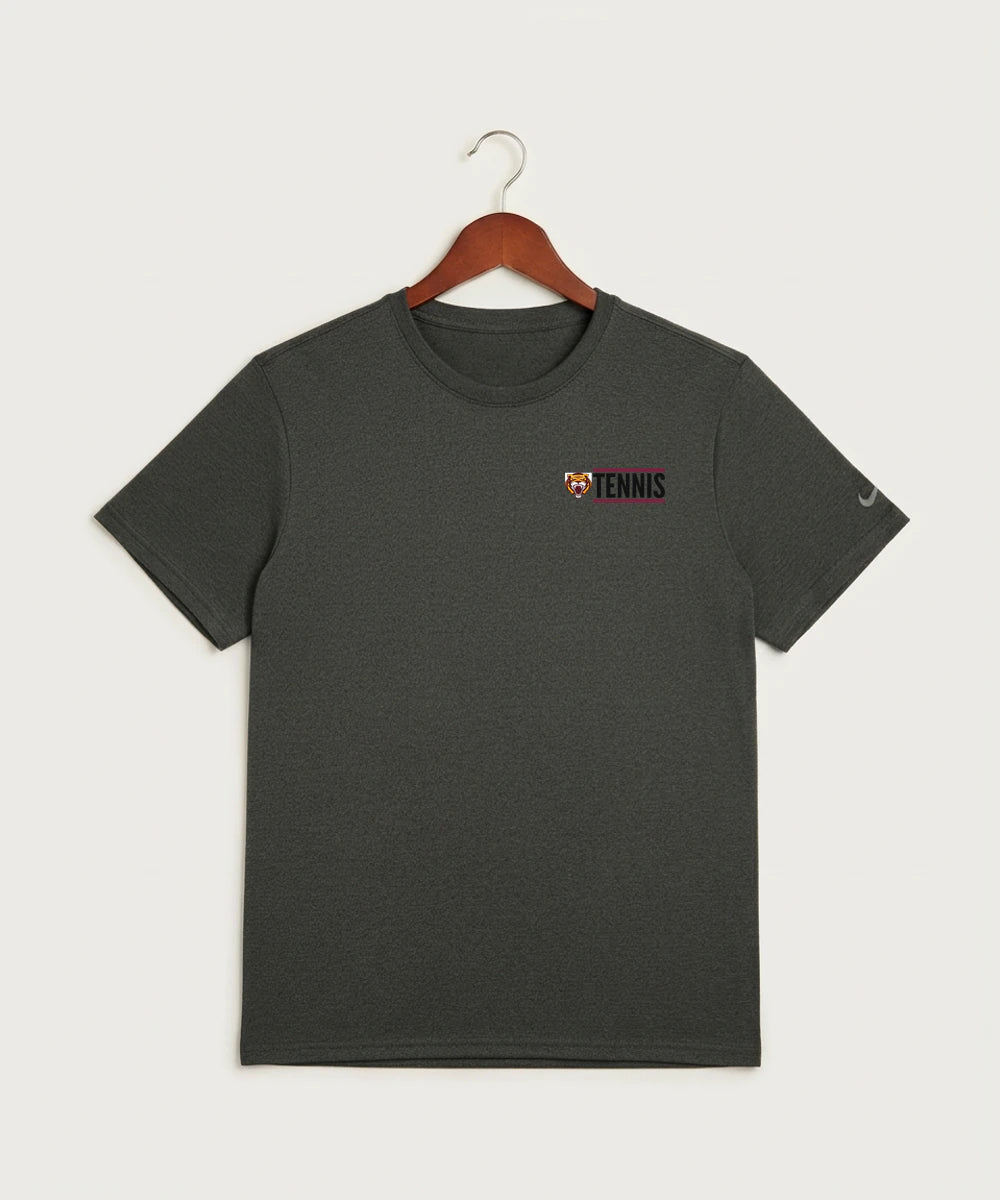 Stewartville High School Tennis (Coed) - Dark Smoke Heather Nike Swoosh Sleeve rLegend Tee NKDX8730