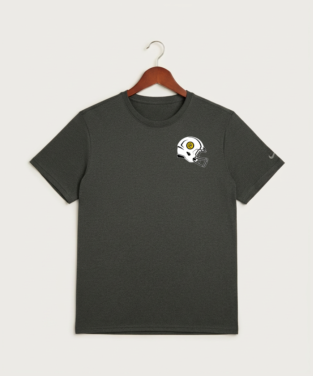 New London Spicer High School Football (Boys) - Dark Smoke Heather Nike Swoosh Sleeve rLegend Tee NKDX8730