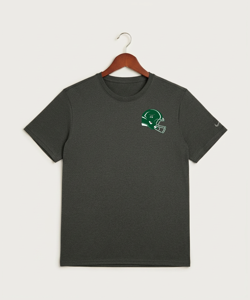 West Fargo High School Football (Boys) - Dark Smoke Heather Nike Swoosh Sleeve rLegend Tee NKDX8730