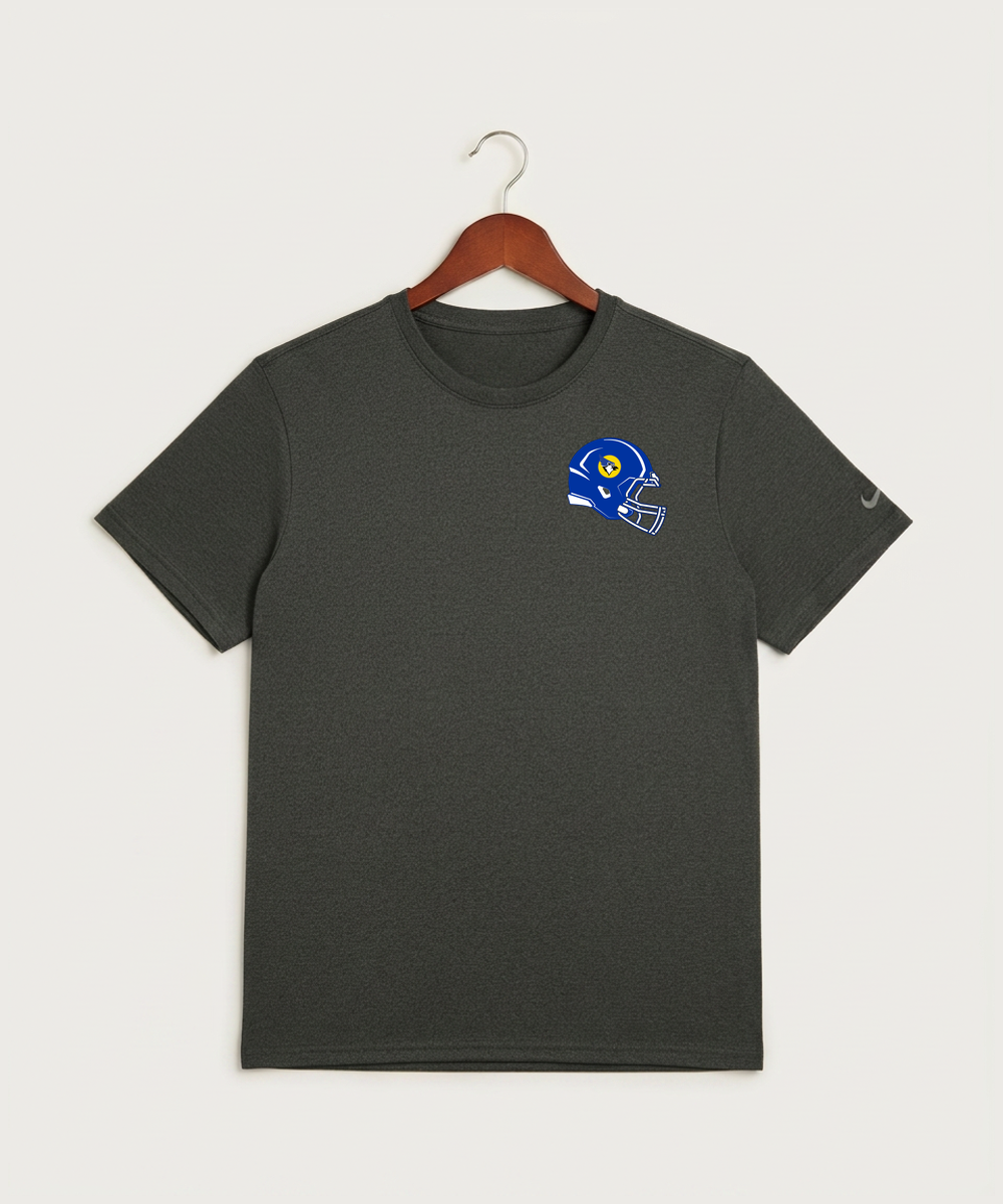 Waseca High School Football (Boys) - Dark Smoke Heather Nike Swoosh Sleeve rLegend Tee NKDX8730