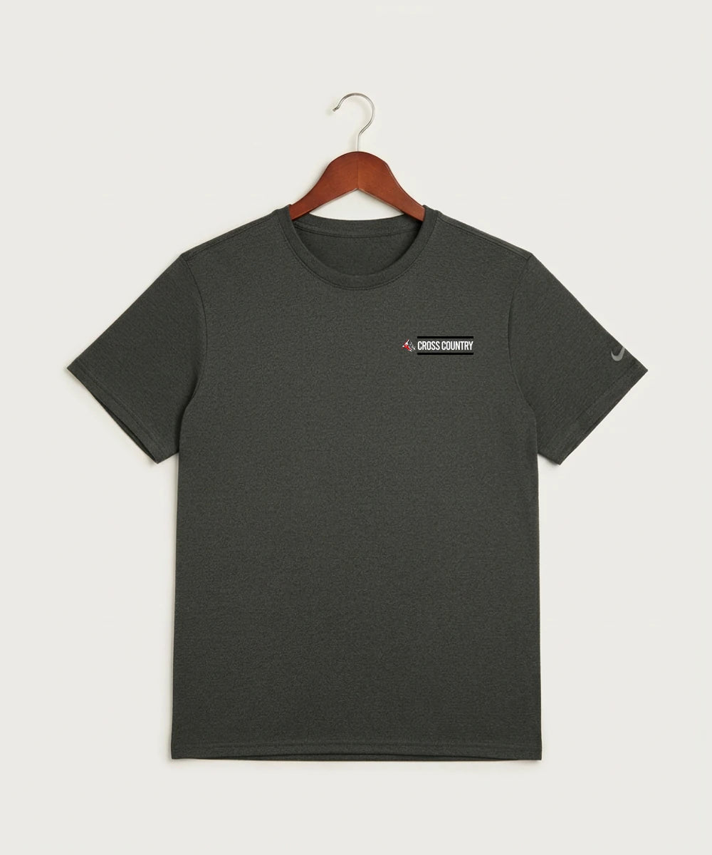 John Marshall High School Cross Country (Coed) - Dark Smoke Heather Nike Swoosh Sleeve rLegend Tee NKDX8730