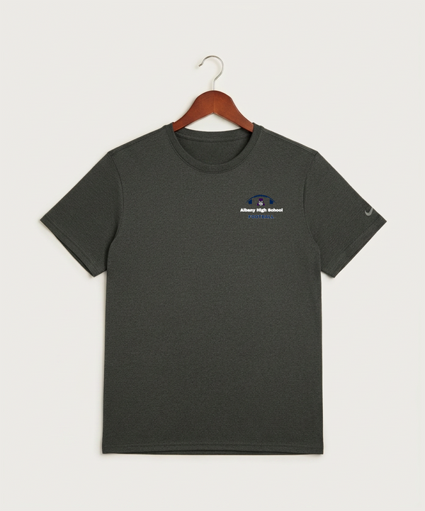 Albany High School Football (Boys) - Dark Smoke Heather Nike Swoosh Sleeve rLegend Tee NKDX8730
