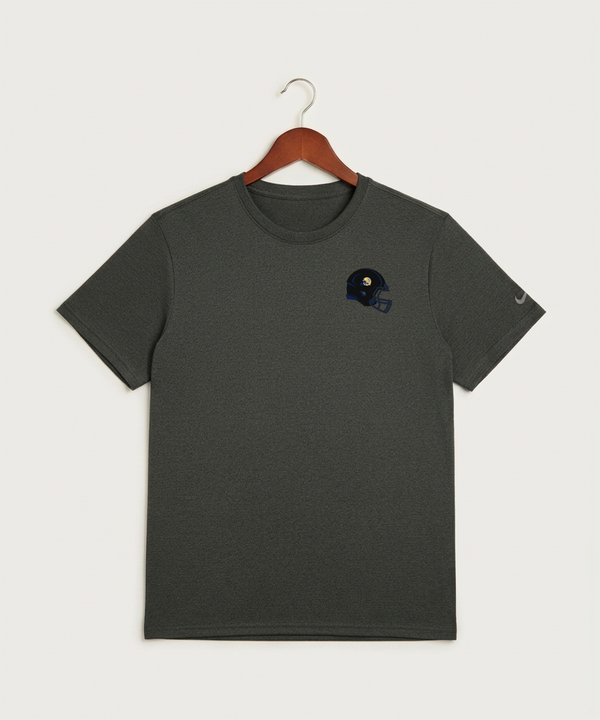 Braham Area High School Football (Boys) - Dark Smoke Heather Nike Swoosh Sleeve rLegend Tee NKDX8730