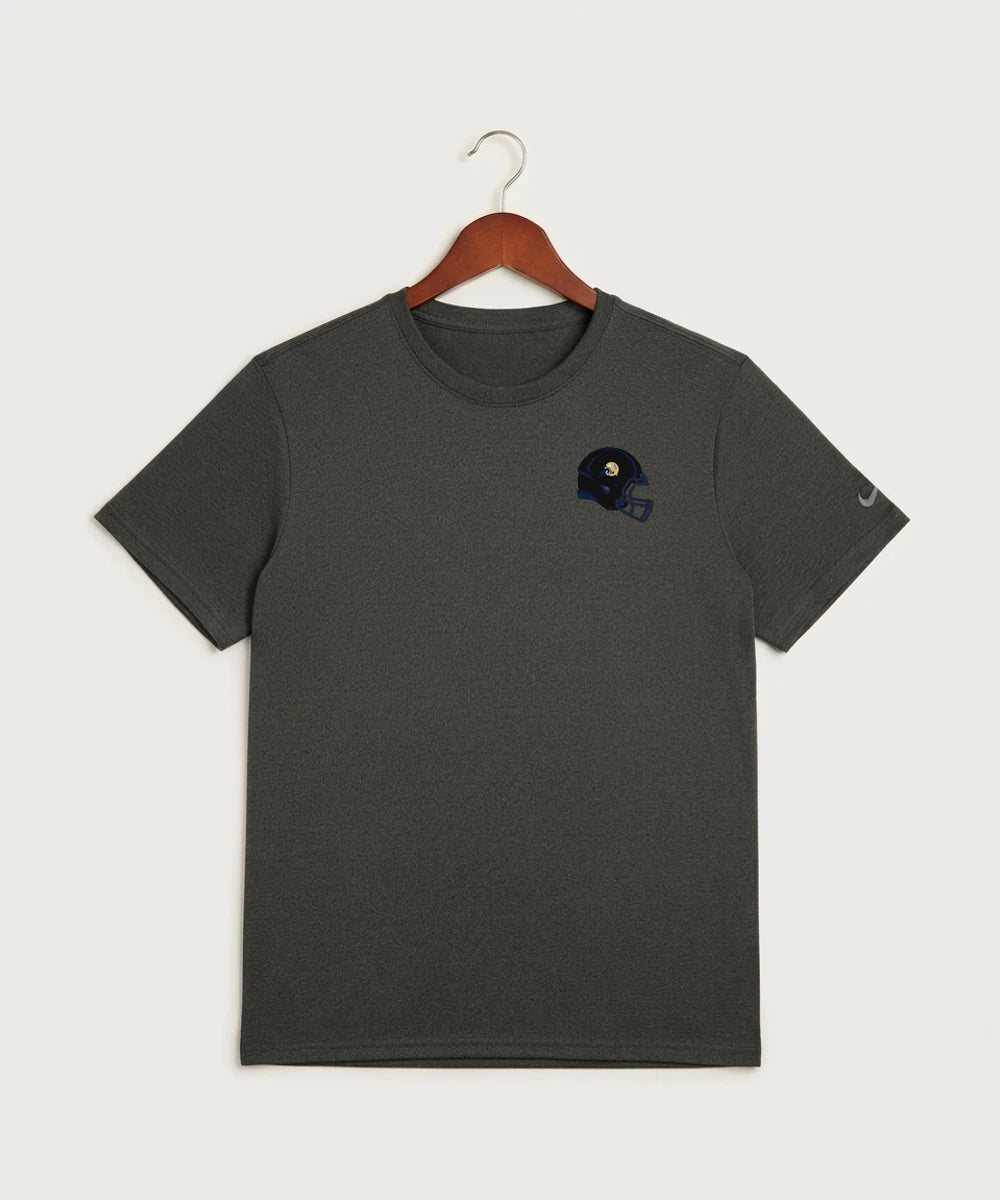 Braham Area High School Football (Boys) - Dark Smoke Heather Nike Swoosh Sleeve rLegend Tee NKDX8730
