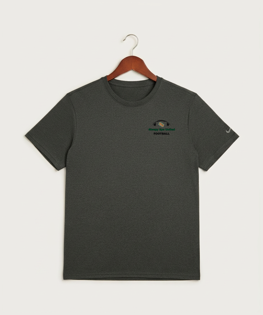 Sleepy Eye United Football (Boys) - Dark Smoke Heather Nike Swoosh Sleeve rLegend Tee NKDX8730
