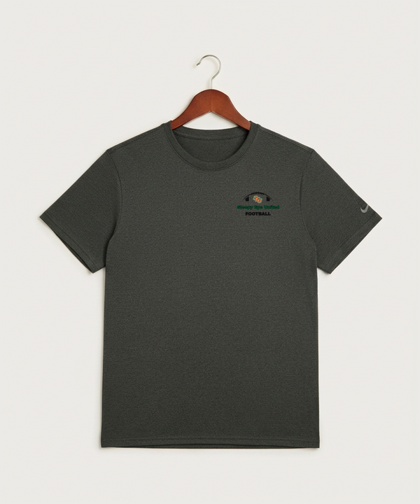Sleepy Eye United Football (Boys) - Dark Smoke Heather Nike Swoosh Sleeve rLegend Tee NKDX8730