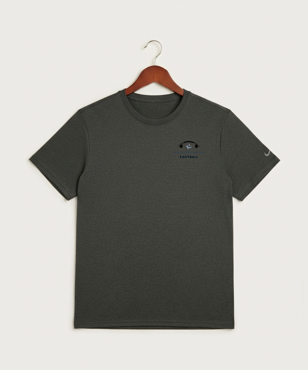 Russell-Tyler-Ruthton High School Football (Boys) - Dark Smoke Heather Nike Swoosh Sleeve rLegend Tee NKDX8730