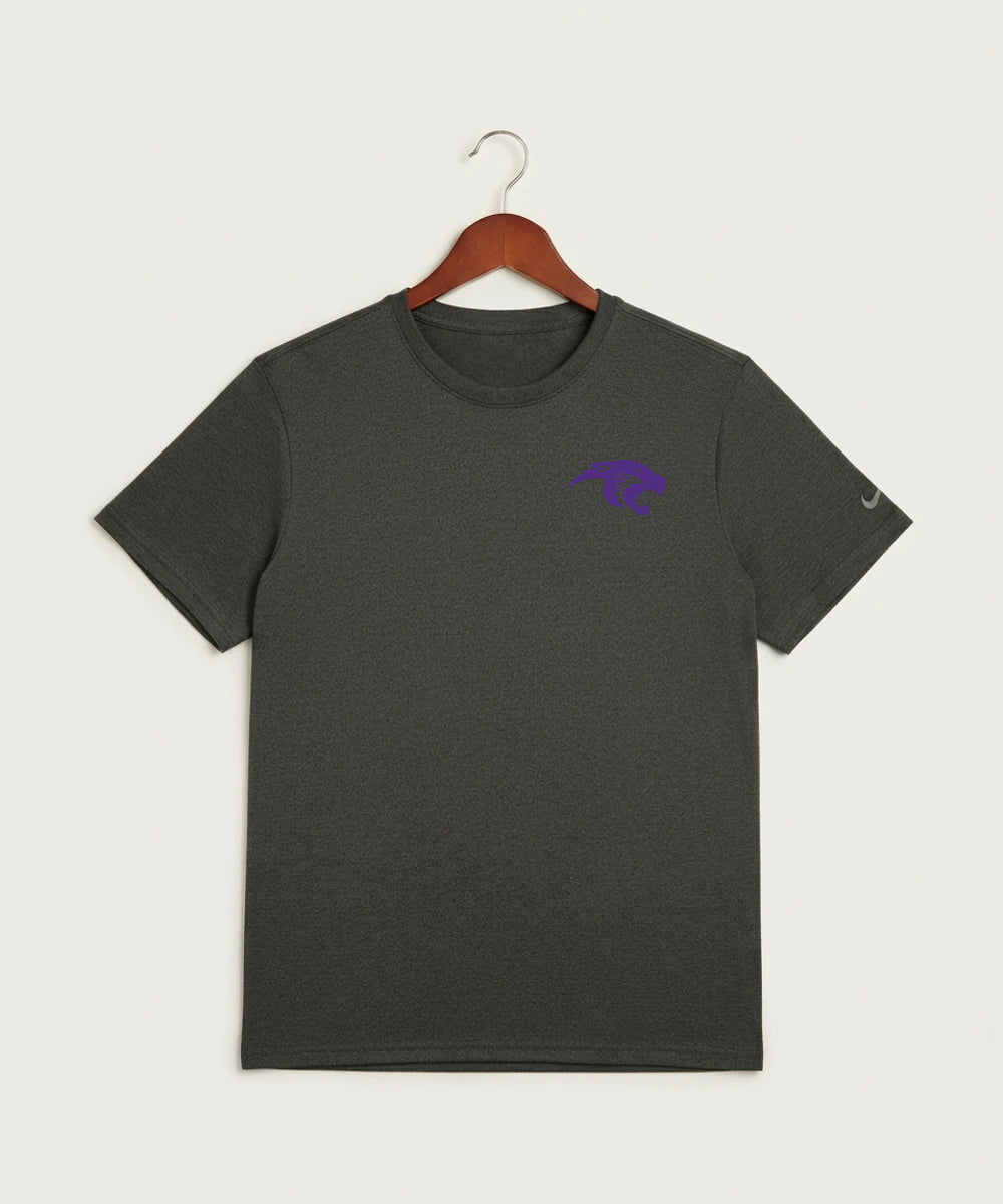 Glencoe Silver Lake High School Athletics - Dark Smoke Heather Nike Swoosh Sleeve rLegend Tee NKDX8730