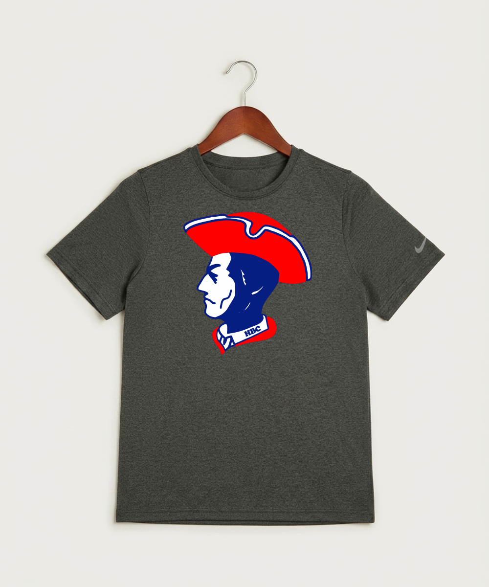 Hills-Beaver Creek High School Volleyball (Girls) - Dark Smoke Heather Nike Youth Swoosh Sleeve rLegend Tee NKDX8787