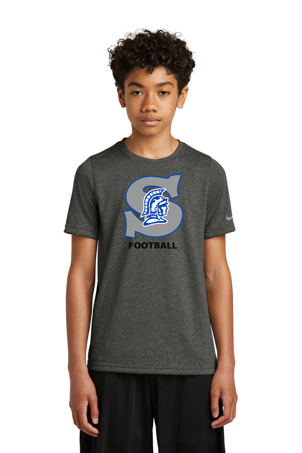 Southwest Football - Dark Smoke Heather Nike Youth Swoosh Sleeve rLegend Tee NKDX8787