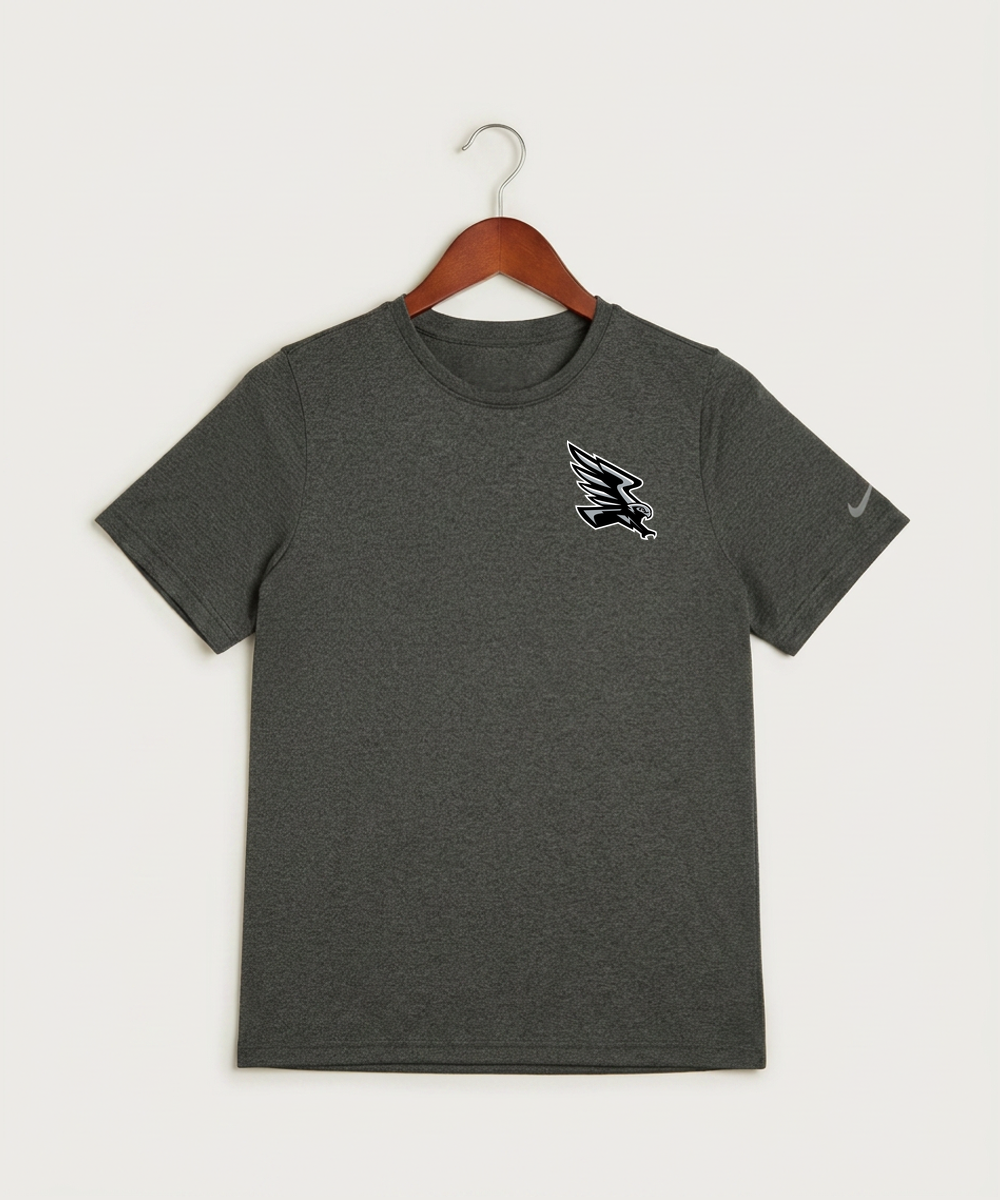 Red Rock Central High School Football (Boys) - Dark Smoke Heather Nike Youth Swoosh Sleeve rLegend Tee NKDX8787