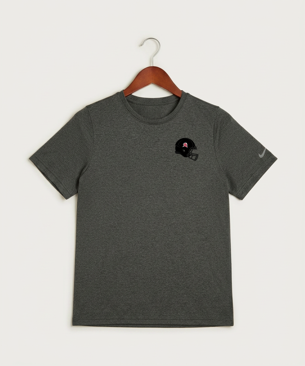 Hancock High School Football (Boys) - Dark Smoke Heather Nike Youth Swoosh Sleeve rLegend Tee NKDX8787