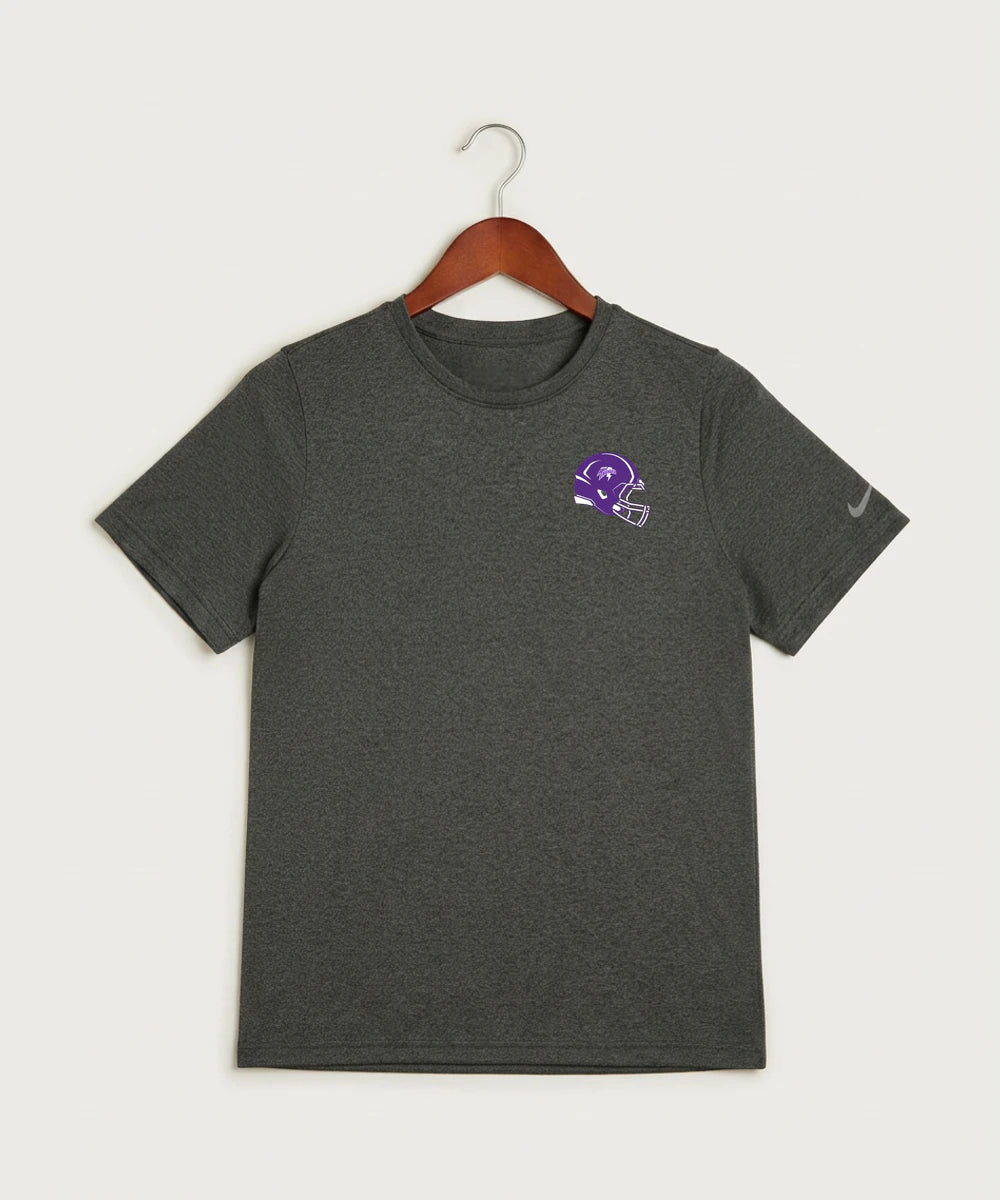Polk County West Football (Boys) - Dark Smoke Heather Nike Youth Swoosh Sleeve rLegend Tee NKDX8787