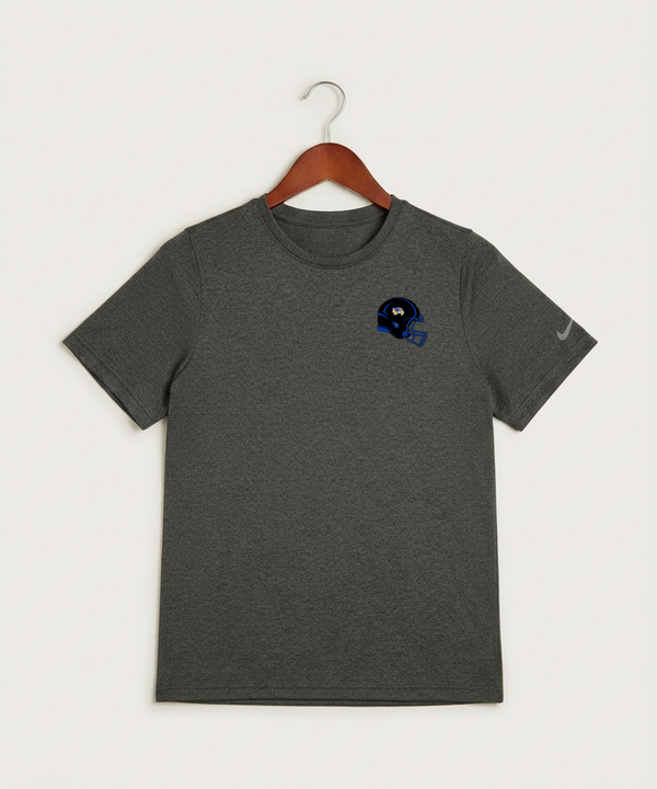 Wadena Deer Creek High School Football (Boys) - Dark Smoke Heather Nike Youth Swoosh Sleeve rLegend Tee NKDX8787