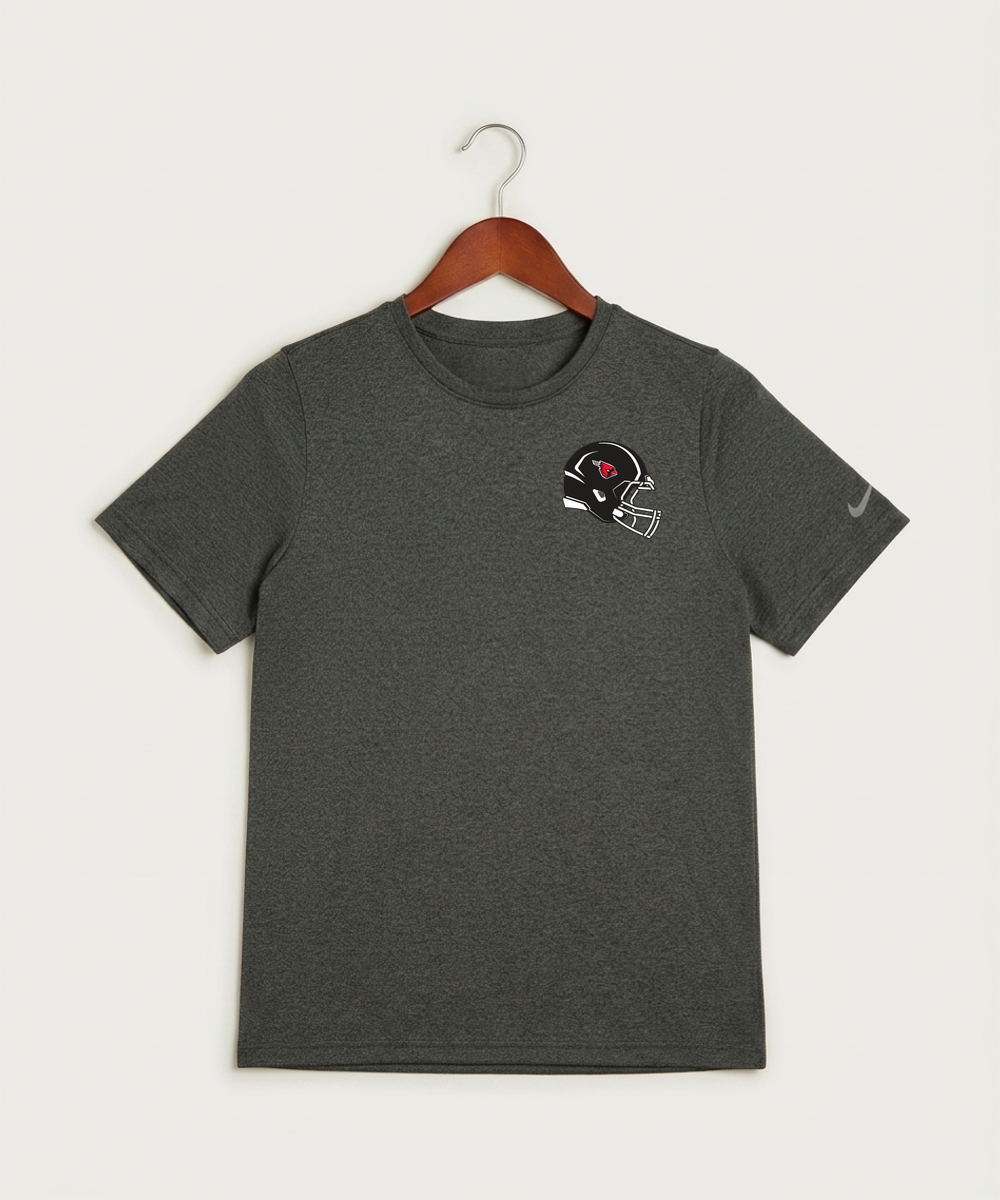 Forreston Football - Dark Smoke Heather Nike Youth Swoosh Sleeve rLegend Tee NKDX8787