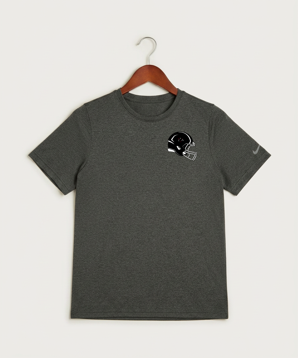 Nrheg Panthers High School Football (Boys) - Dark Smoke Heather Nike Youth Swoosh Sleeve rLegend Tee NKDX8787