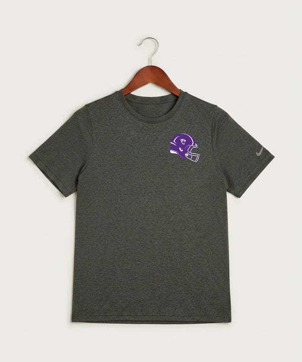 Granada-Huntley-East Chain/Truman Football (Boys) - Dark Smoke Heather Nike Youth Swoosh Sleeve rLegend Tee NKDX8787