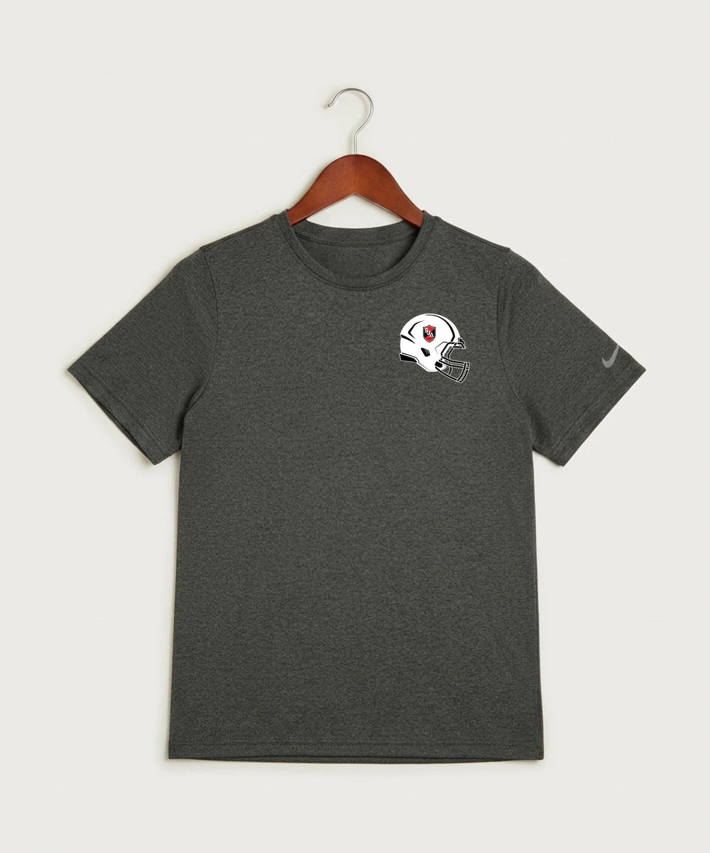 Saint James High School Football (Boys) - Dark Smoke Heather Nike Youth Swoosh Sleeve rLegend Tee NKDX8787