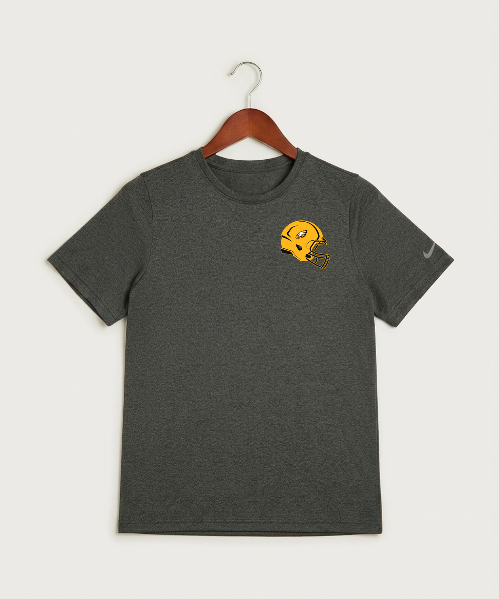 Dover-Eyota High School Football (Boys) - Dark Smoke Heather Nike Youth Swoosh Sleeve rLegend Tee NKDX8787