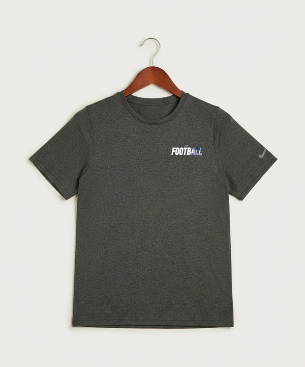 West Bend West High School Football - Dark Smoke Heather Nike Youth Swoosh Sleeve rLegend Tee NKDX8787