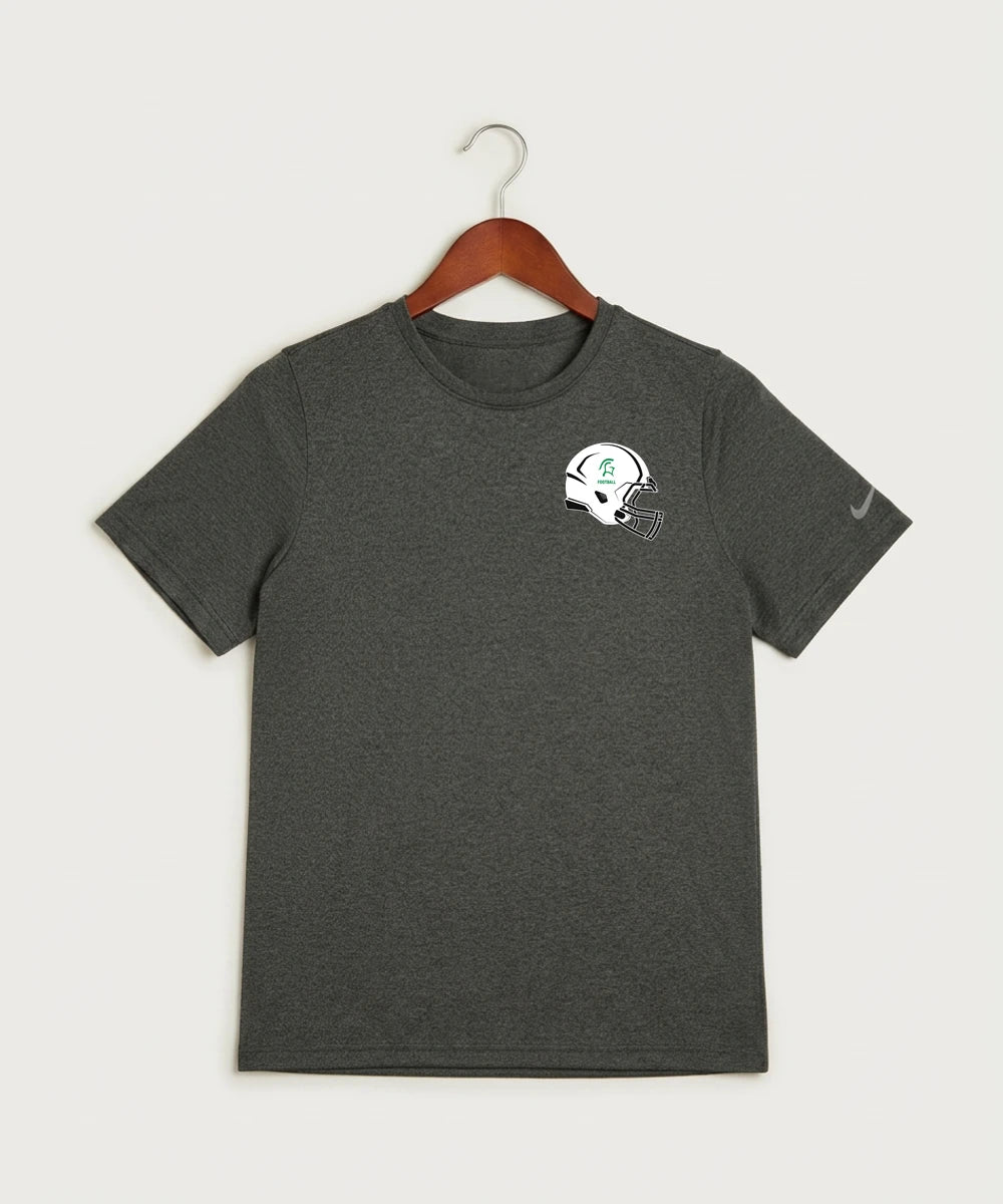 La Crescent-Hokah High School Football (Boys) - Dark Smoke Heather Nike Youth Swoosh Sleeve rLegend Tee NKDX8787