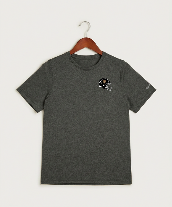Ada Borup High School Football (Boys) - Dark Smoke Heather Nike Youth Swoosh Sleeve rLegend Tee NKDX8787