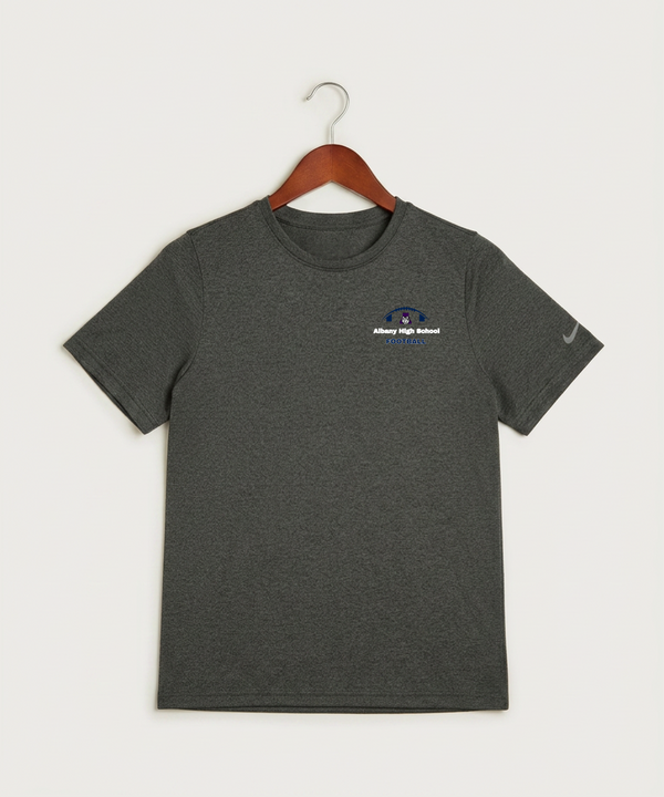 Albany High School Football (Boys) - Dark Smoke Heather Nike Youth Swoosh Sleeve rLegend Tee NKDX8787