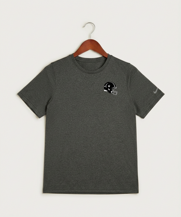 Border West Football (Boys) - Dark Smoke Heather Nike Youth Swoosh Sleeve rLegend Tee NKDX8787