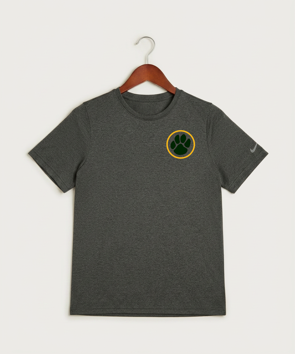 Ashwaubenon High School Team Store - Dark Smoke Heather Nike Youth Swoosh Sleeve rLegend Tee NKDX8787