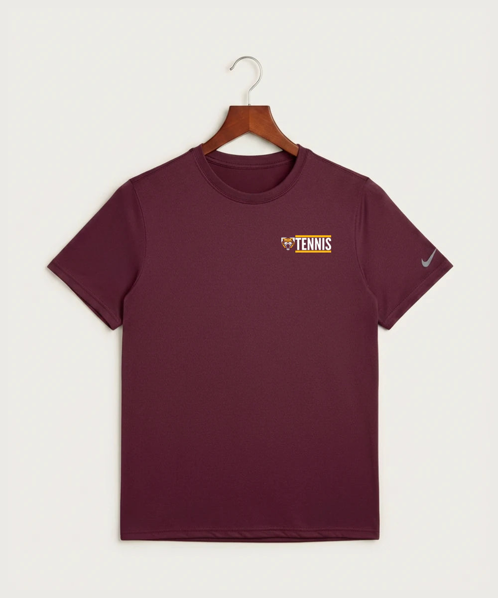 Stewartville High School Tennis (Coed) - Deep Maroon Nike Swoosh Sleeve rLegend Tee NKDX8730