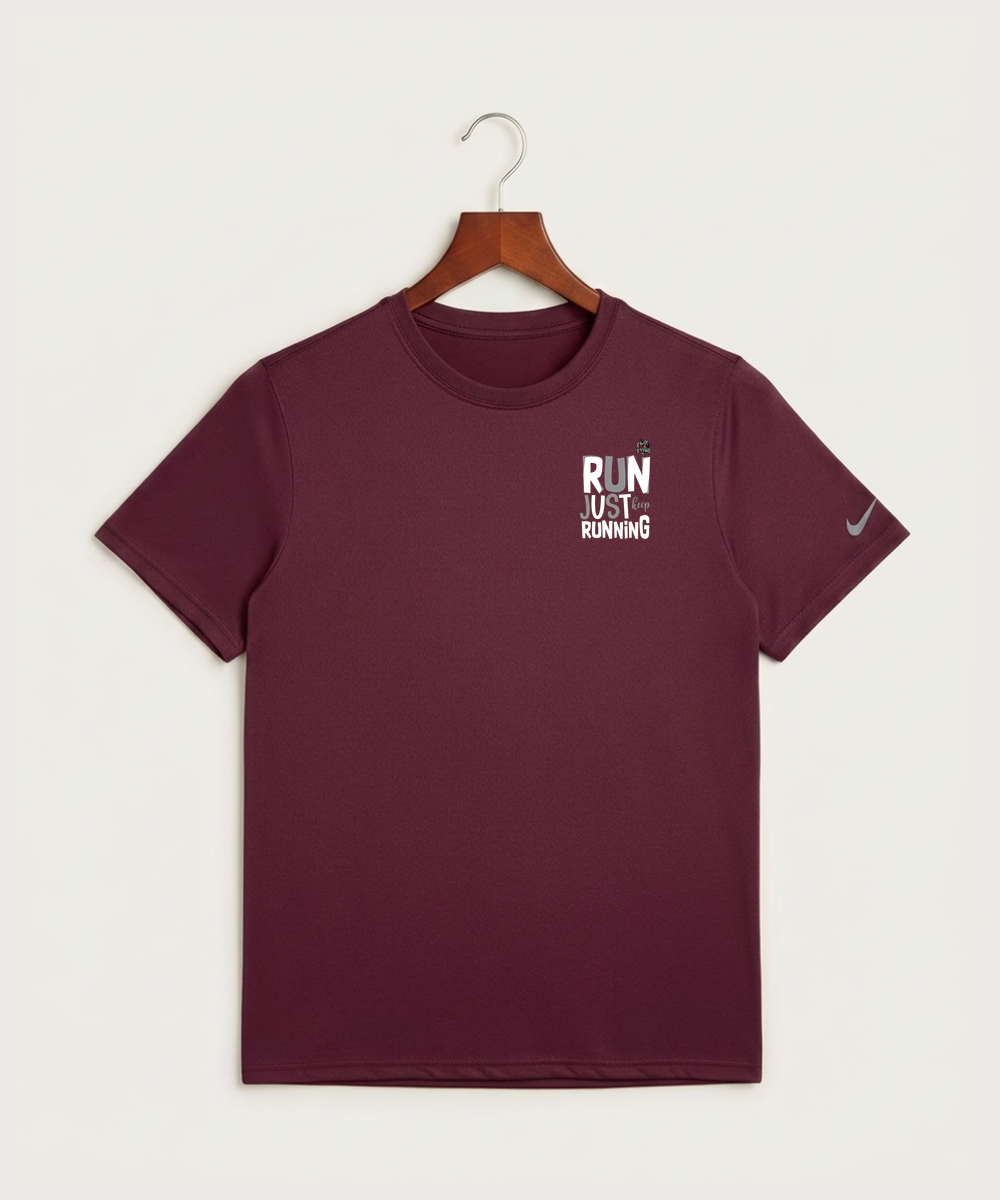 Yellow Medicine East High School Athletics - Deep Maroon Nike Swoosh Sleeve rLegend Tee NKDX8730