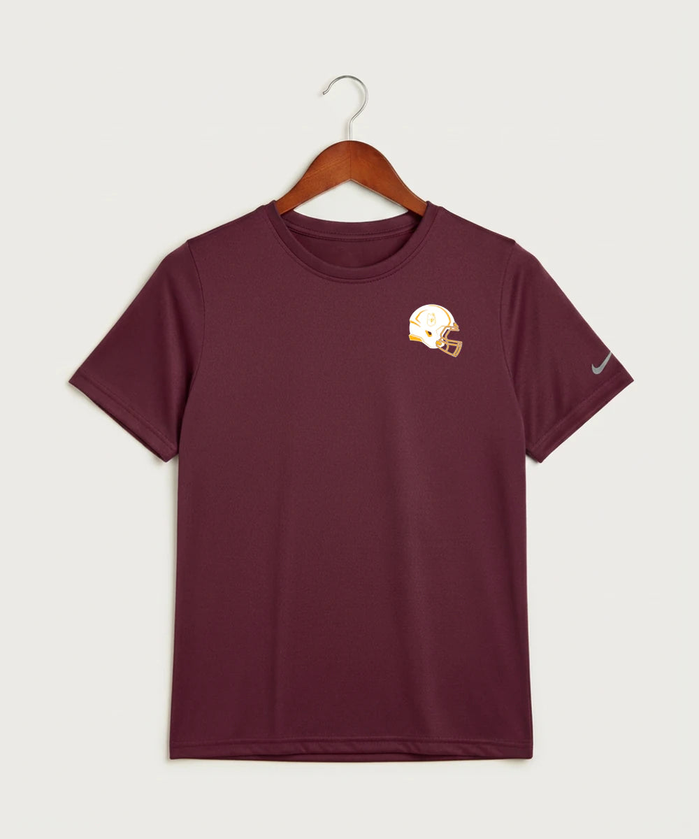 Pillager High School Football (Boys) - Deep Maroon Nike Youth Swoosh Sleeve rLegend Tee NKDX8787