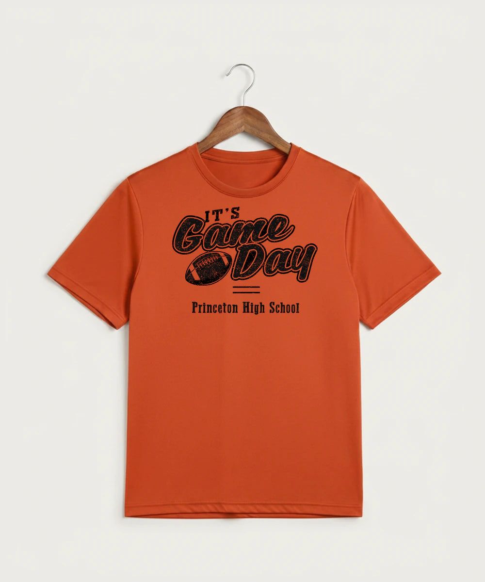 Princeton High School Football (Boys) - Deep Orange Sport-Tek PosiCharge Competitor Tee. ST350