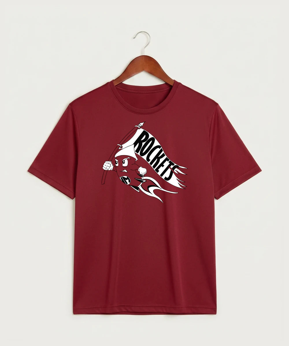 John Marshall High School Cross Country (Coed) - Deep Red Sport-Tek PosiCharge Competitor Tee. ST350