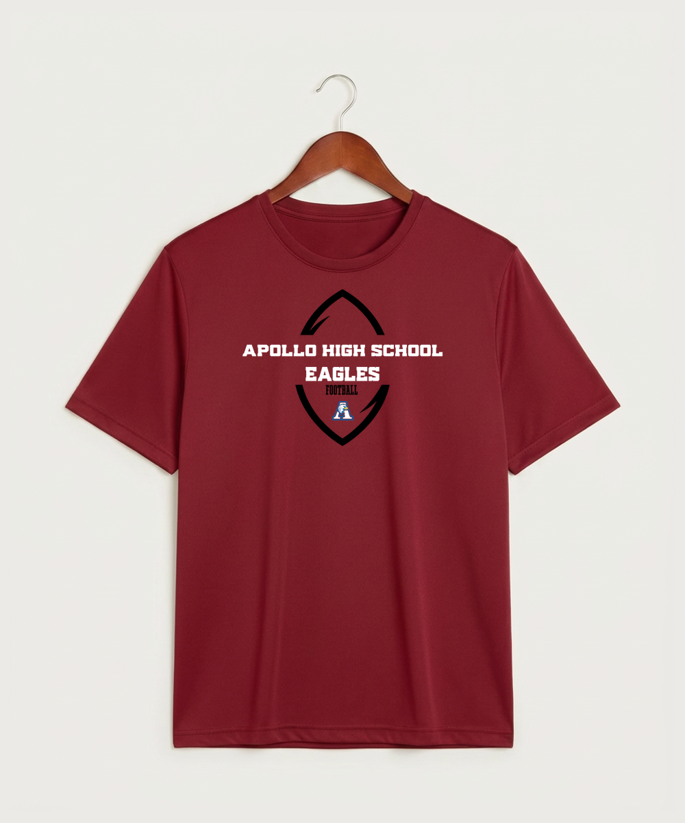 Apollo High School Football (Boys) - Deep Red Sport-Tek PosiCharge Competitor Tee. ST350