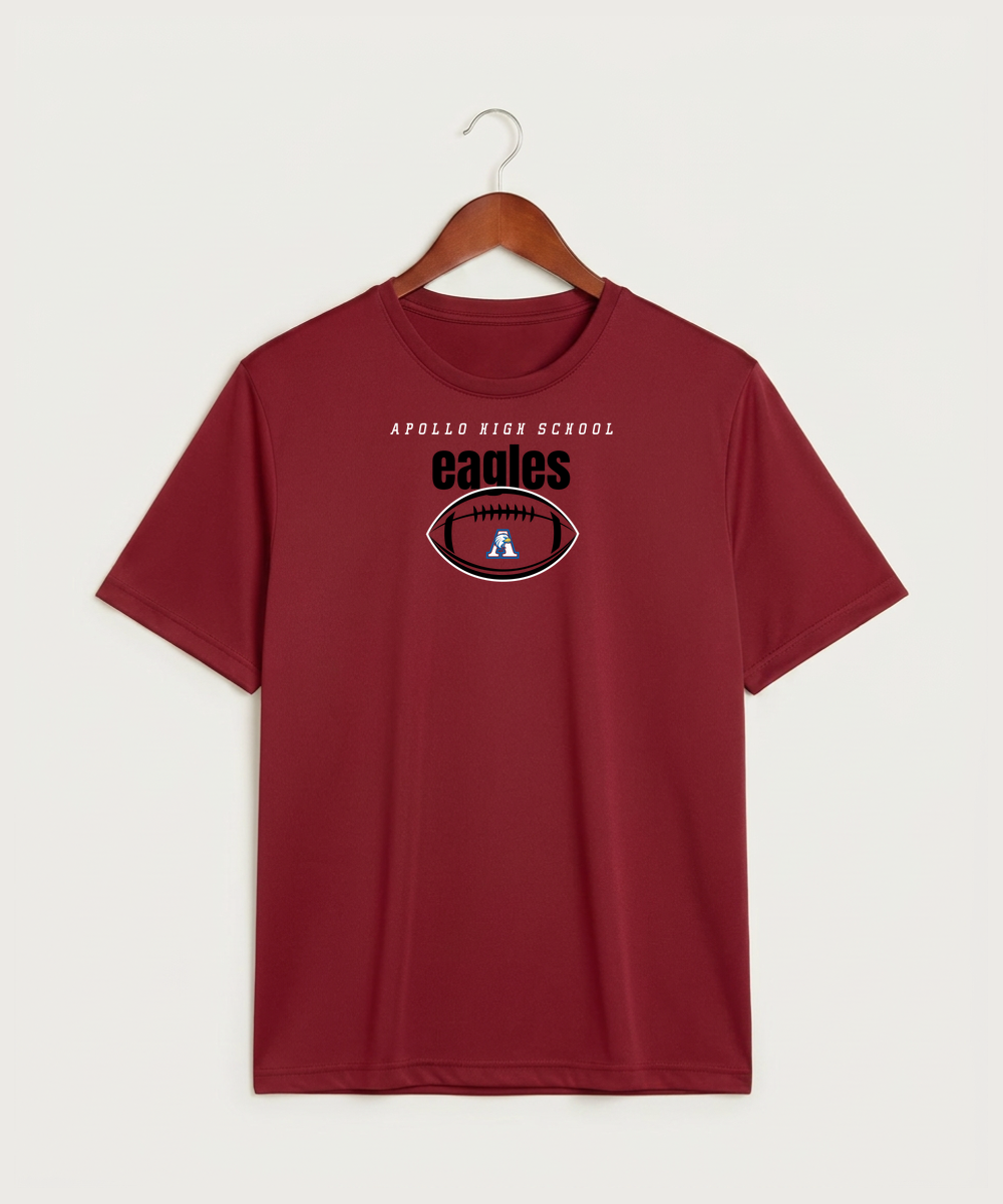 Apollo High School Football (Boys) - Deep Red Sport-Tek PosiCharge Competitor Tee. ST350
