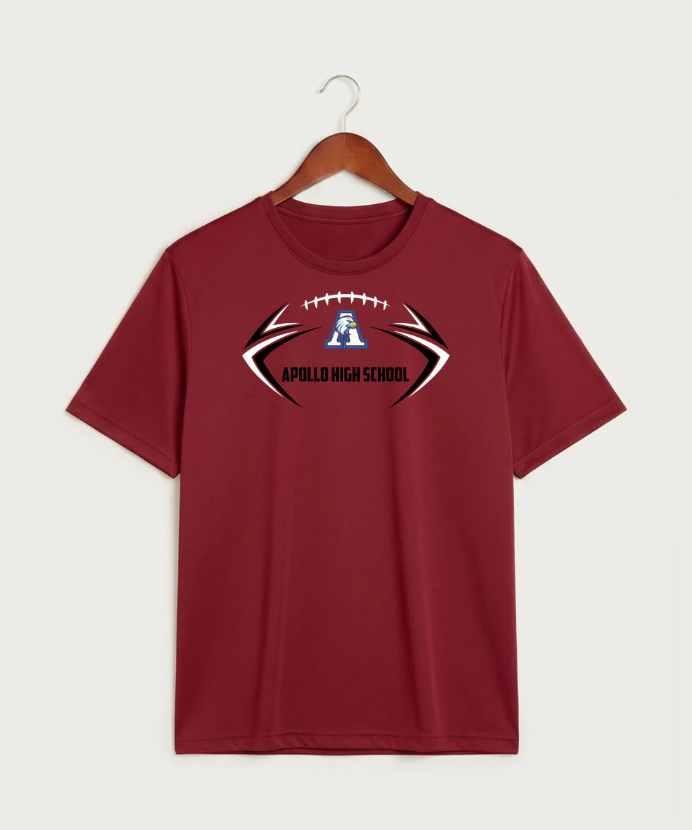 Apollo High School Football (Boys) - Deep Red Sport-Tek PosiCharge Competitor Tee. ST350