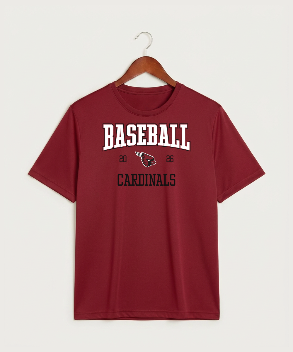 Forreston Baseball - Deep Red Sport-Tek PosiCharge Competitor Tee. ST350