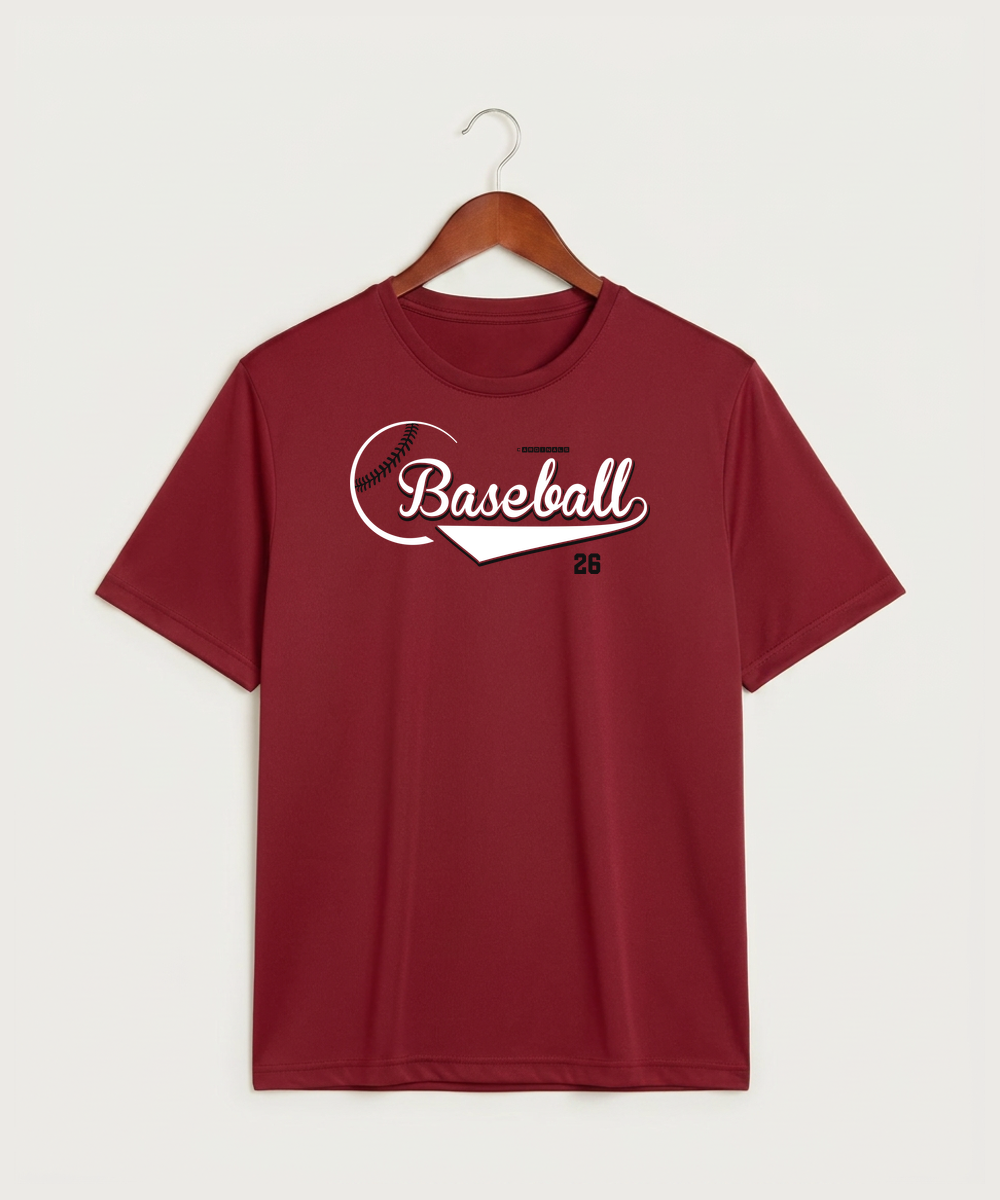 Forreston Baseball - Deep Red Sport-Tek PosiCharge Competitor Tee. ST350