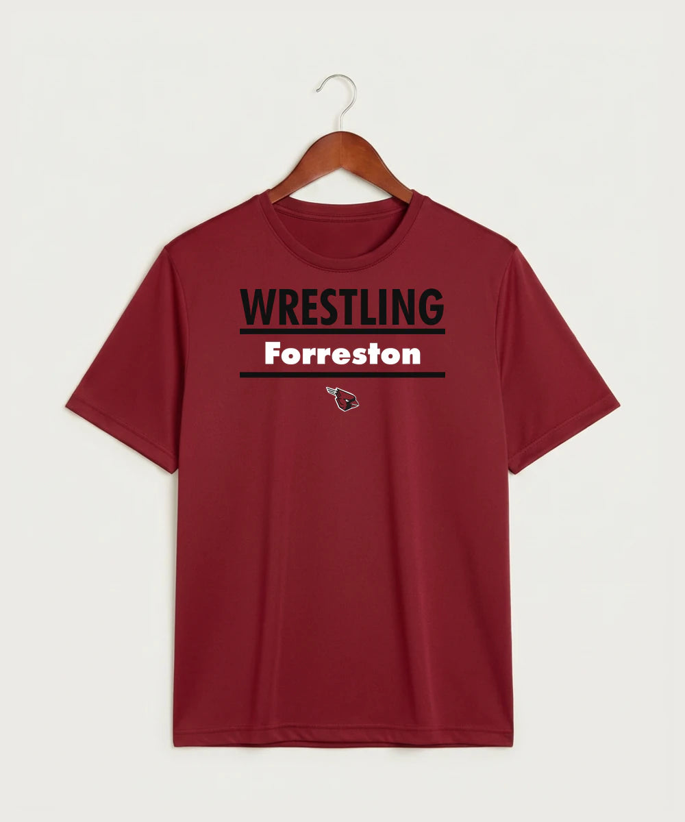 Forreston Wrestling - Deep Red Sport-Tek PosiCharge Competitor Tee. ST350