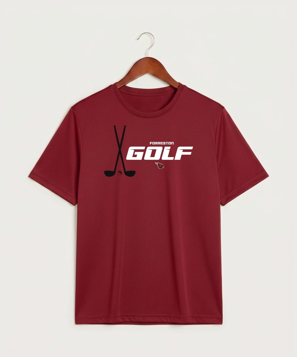 Forreston Golf - Deep Red Sport-Tek PosiCharge Competitor Tee. ST350