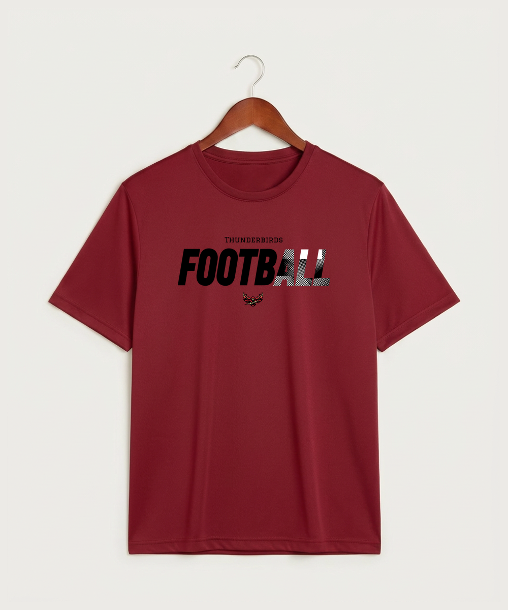 Gfw High School Football (Boys) - Deep Red Sport-Tek PosiCharge Competitor Tee. ST350
