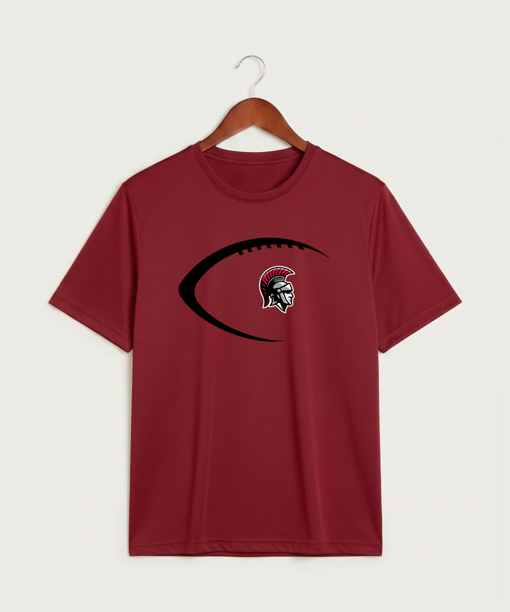 Worthington High School Football (Boys) - Deep Red Sport-Tek PosiCharge Competitor Tee. ST350