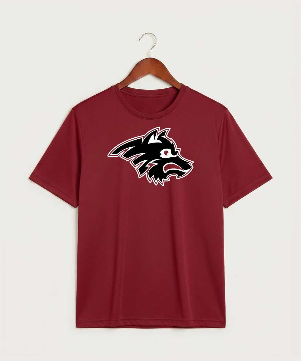 Milaca High School Football (Boys) - Deep Red Sport-Tek PosiCharge Competitor Tee. ST350